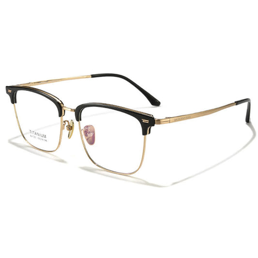 Spykay™ EG26919 Unsiex Retro Square Frame Anti-blue Light Browline Glasses