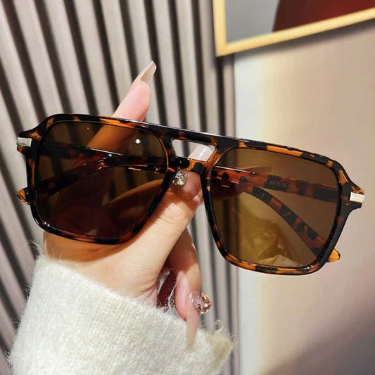 Spykay™ SG61014 Square Frame Double Bridges Classic Sunglasses