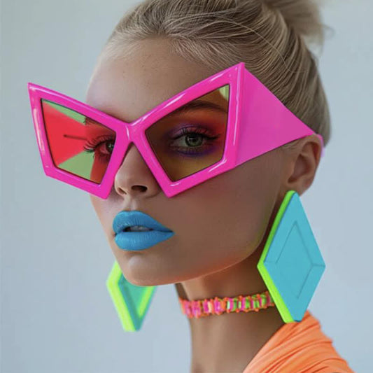 Spykay™ SG61026 Oversized Trendy Y2K Futuristic Cat-Eye Sunglasses