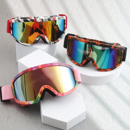 Spykay™ SG61046 Camouflage Print Unisex Windproof Motorcycle Goggle, Ski Goggles For Outdoor Activities