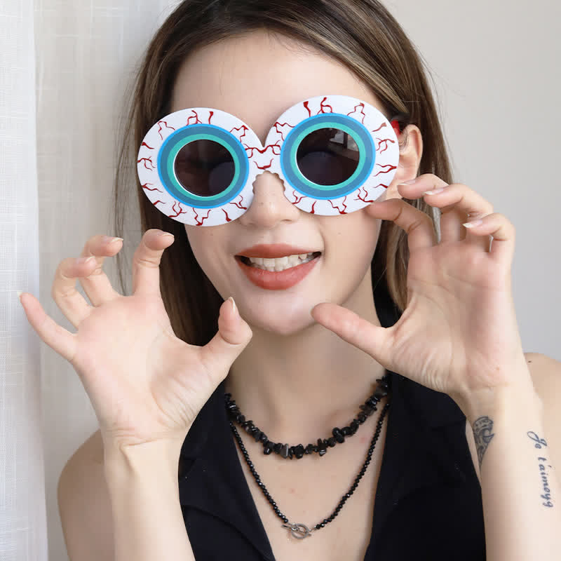 Spykay™ SG60989 Halloween Spider Bat Pumpkin Skull Bloodshot Sunglasses for Women Men
