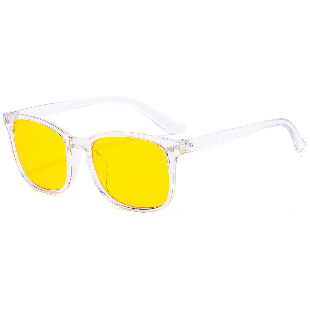 Spykay™ EG60824 Anti-blue Light Square Frame Glasses with Night Vision Lenses For Driving&Gaming&Daily