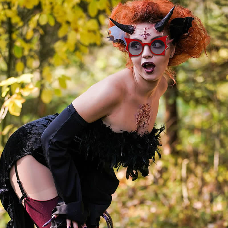 Spykay™ SG60985 Halloween Funny Oversized Batwing Shape Sunglasses