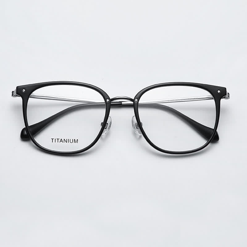 Spykay™ EG26728 Square Titanium Frame Anti-blue Light Glasses