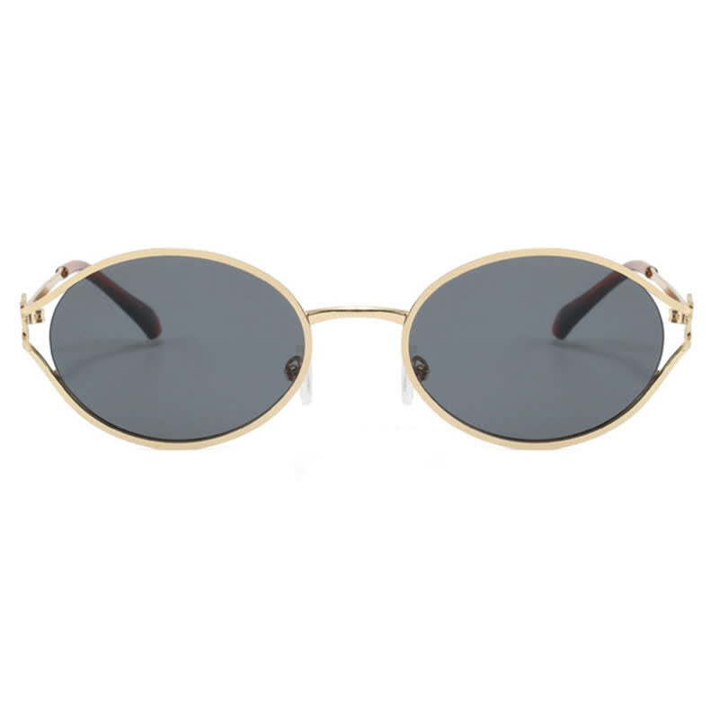 Spykay™ SG60678 Vintage Oval Frame Metal Sunglasses
