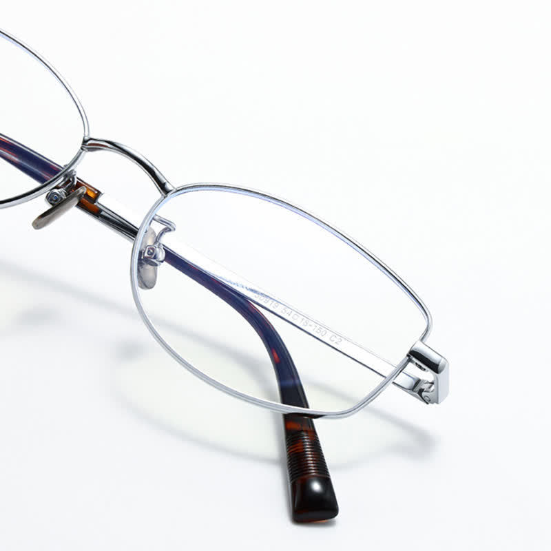 Spykay™ EG26806 Lightweight Vintage Oval Titanium Frame Anti-blue Light Glasses