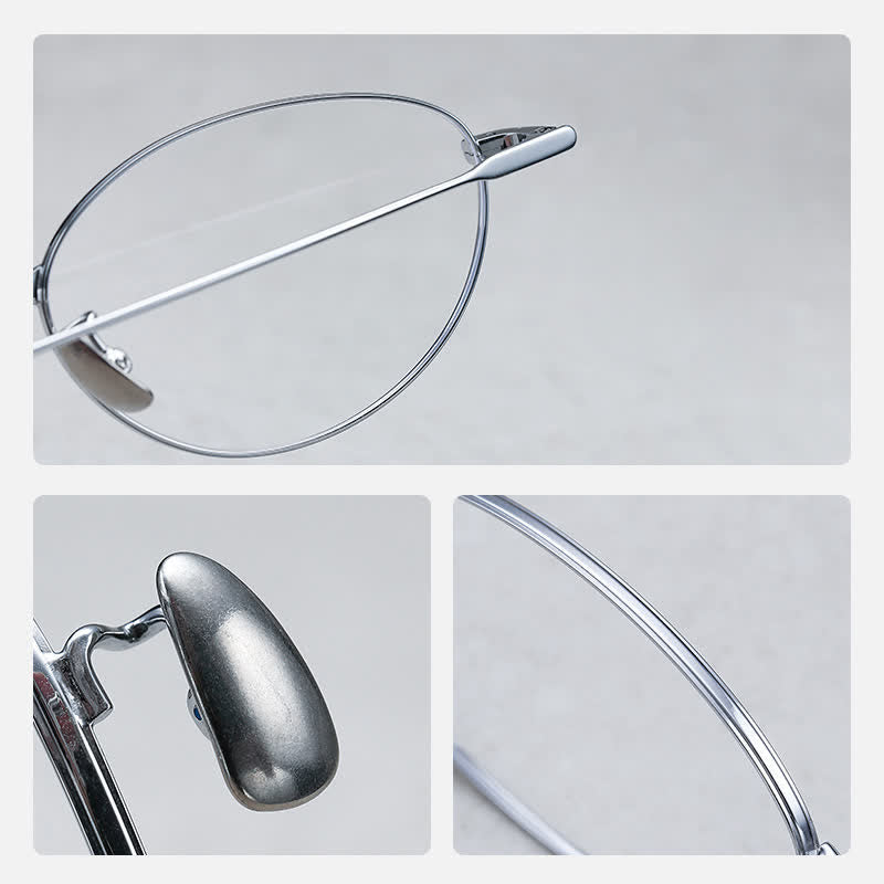 Spykay™ EG26694 Lightweight Titanium Oval Frame Anti-blue Light Glasses