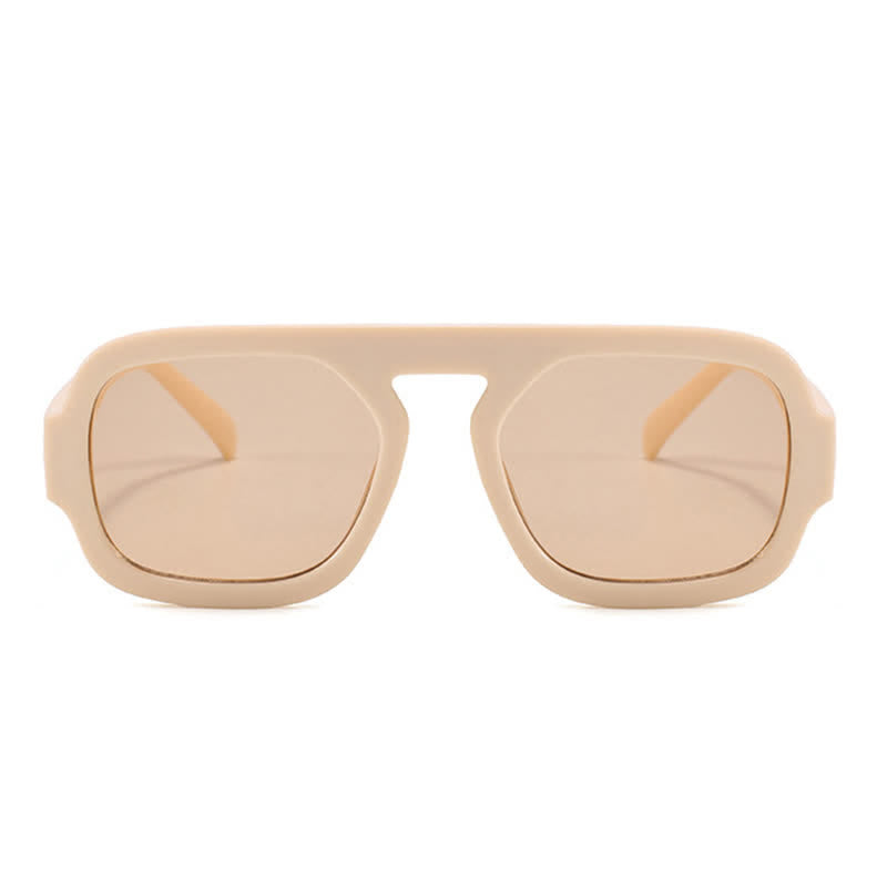 Spykay™ SG60722 Square Frame Leopard Print Cycling Aviator Sunglasses