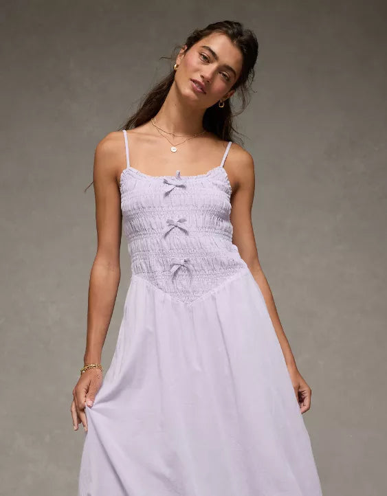 Smocked Bodice Maxi Dress