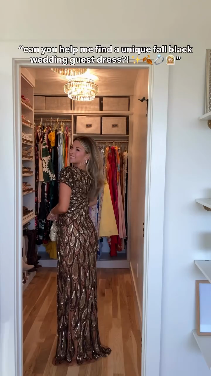 Embellished Sequin Maxi Dress