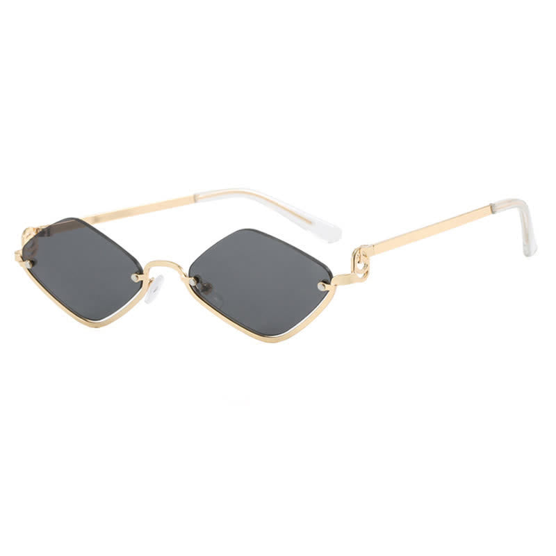 Spykay™ SG60868 Semi-Rimless Rhombus Small Frame Sunglasses