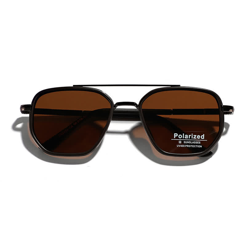 Spykay™ SG60733 Geometric Frame Double Bridges Driving Polarized Sunglasses
