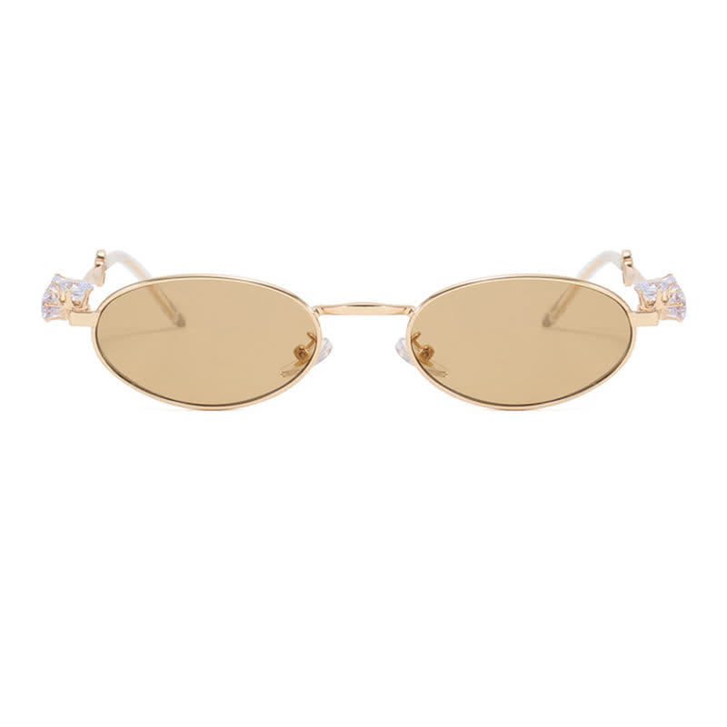 Spykay™ SG60703 Oval Frames Rhinestone-Embellished Sunglasses