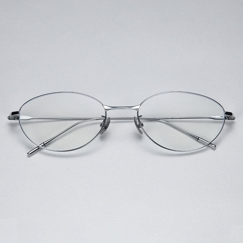 Spykay™ EG26694 Lightweight Titanium Oval Frame Anti-blue Light Glasses