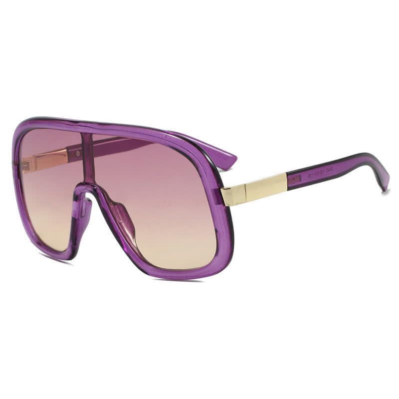 Spykay™ SG60952 Flat Top Double Bridges Oversized Trendy Aviator Sunglasses