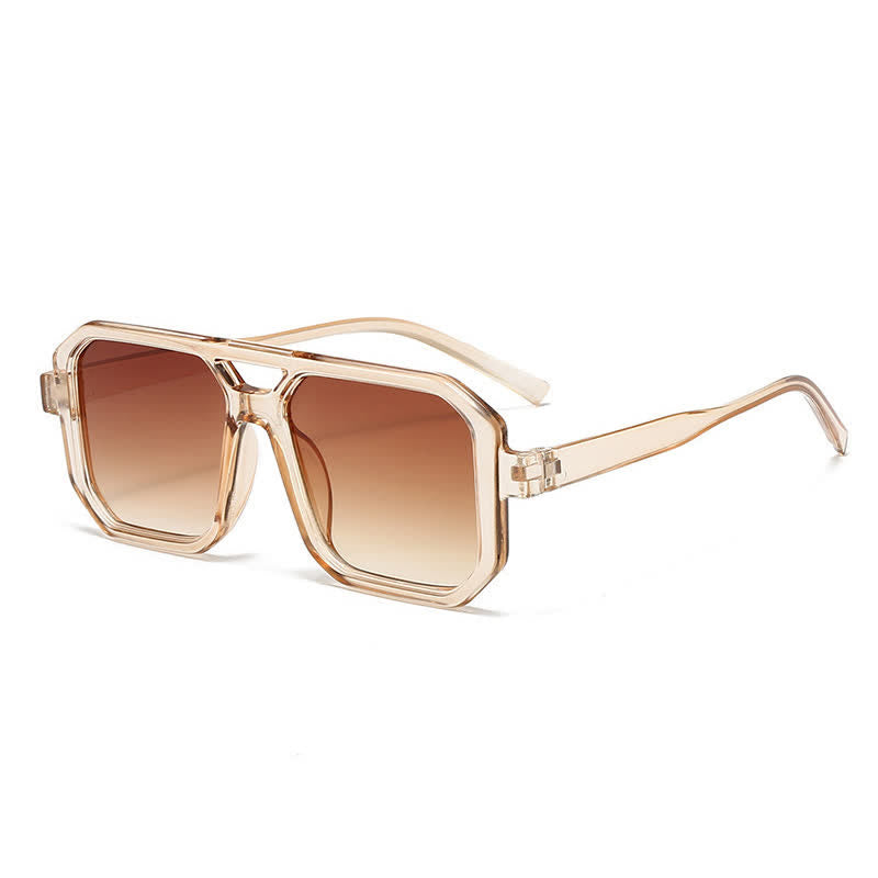 Spykay™ SG60742 Double Bridges Geometric Frame Driving Sunglasses