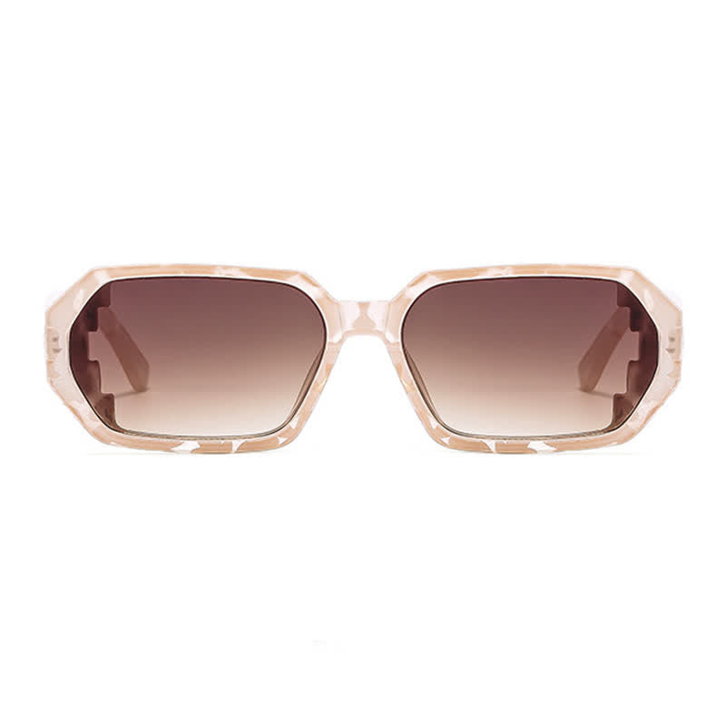 Spykay™ SG60689 Unisex Leopard Pattern Geometric Frame Sunglasses