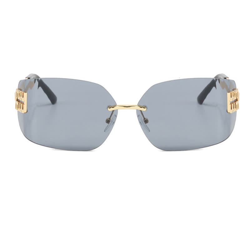 Spykay™ SG60676 Y2K Rectangle Frame Rimless Sunglasses