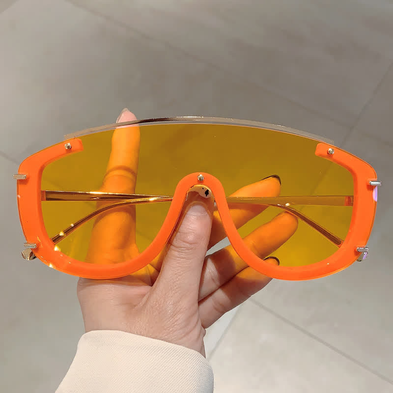 Spykay™ SG60885 One-piece Oversized Aviator Sunglasses