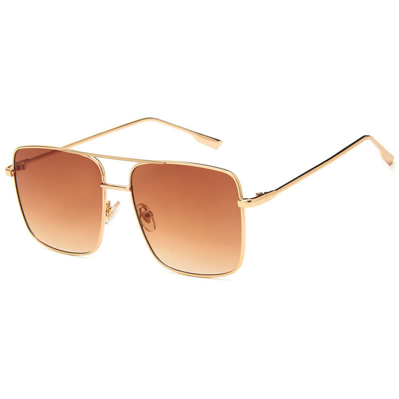 Spykay™ SG60886 Retro Classic Square Frame Double Bridges Sunglasses