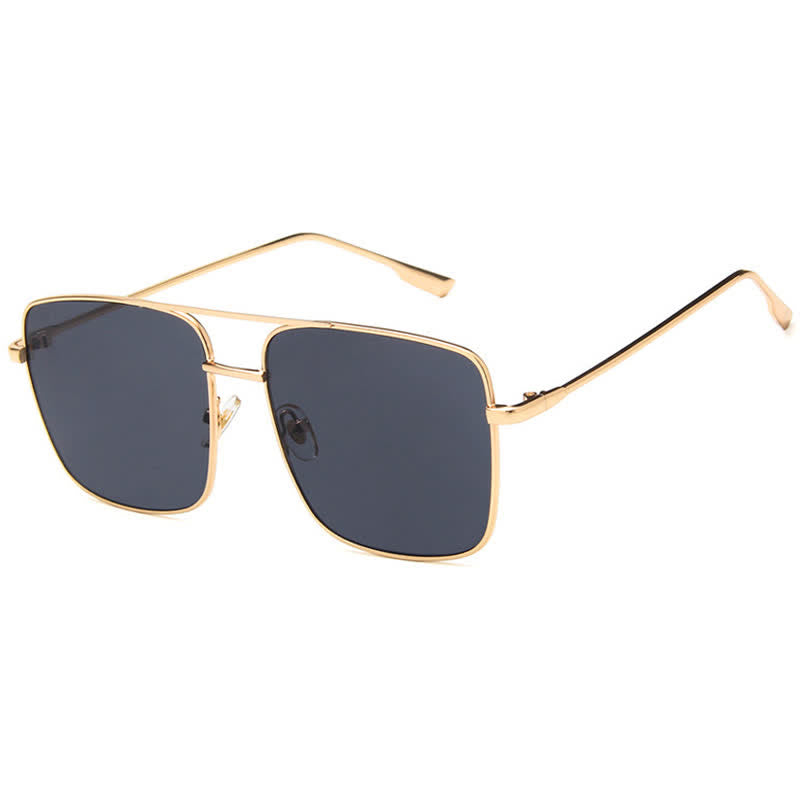 Spykay™ SG60886 Retro Classic Square Frame Double Bridges Sunglasses