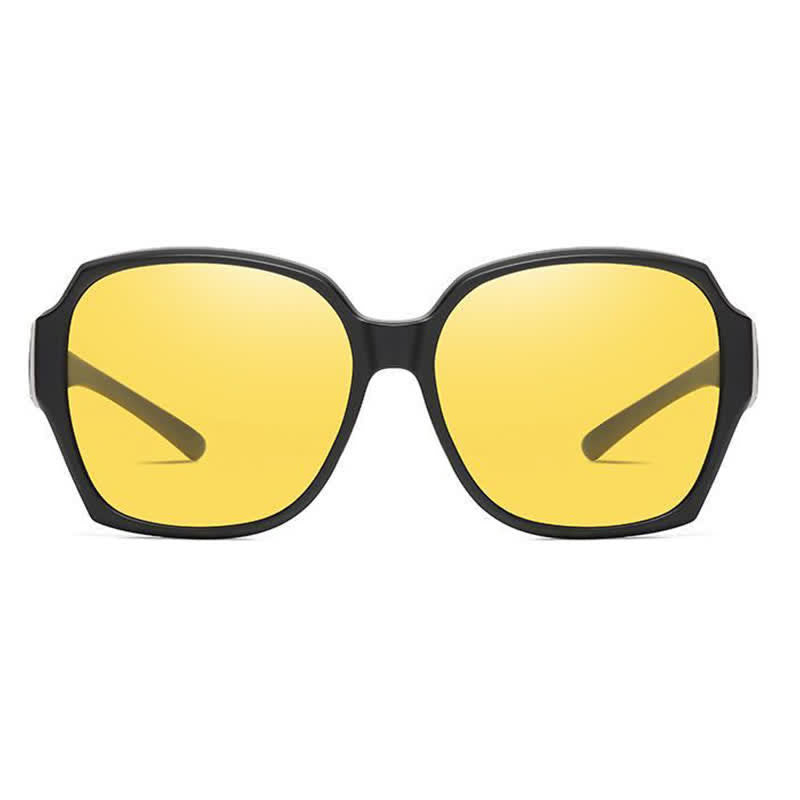 Spykay™ SG60859 Square Frame Polarized Driving Sunglasses Fit Over Glasses for Nearsighted People