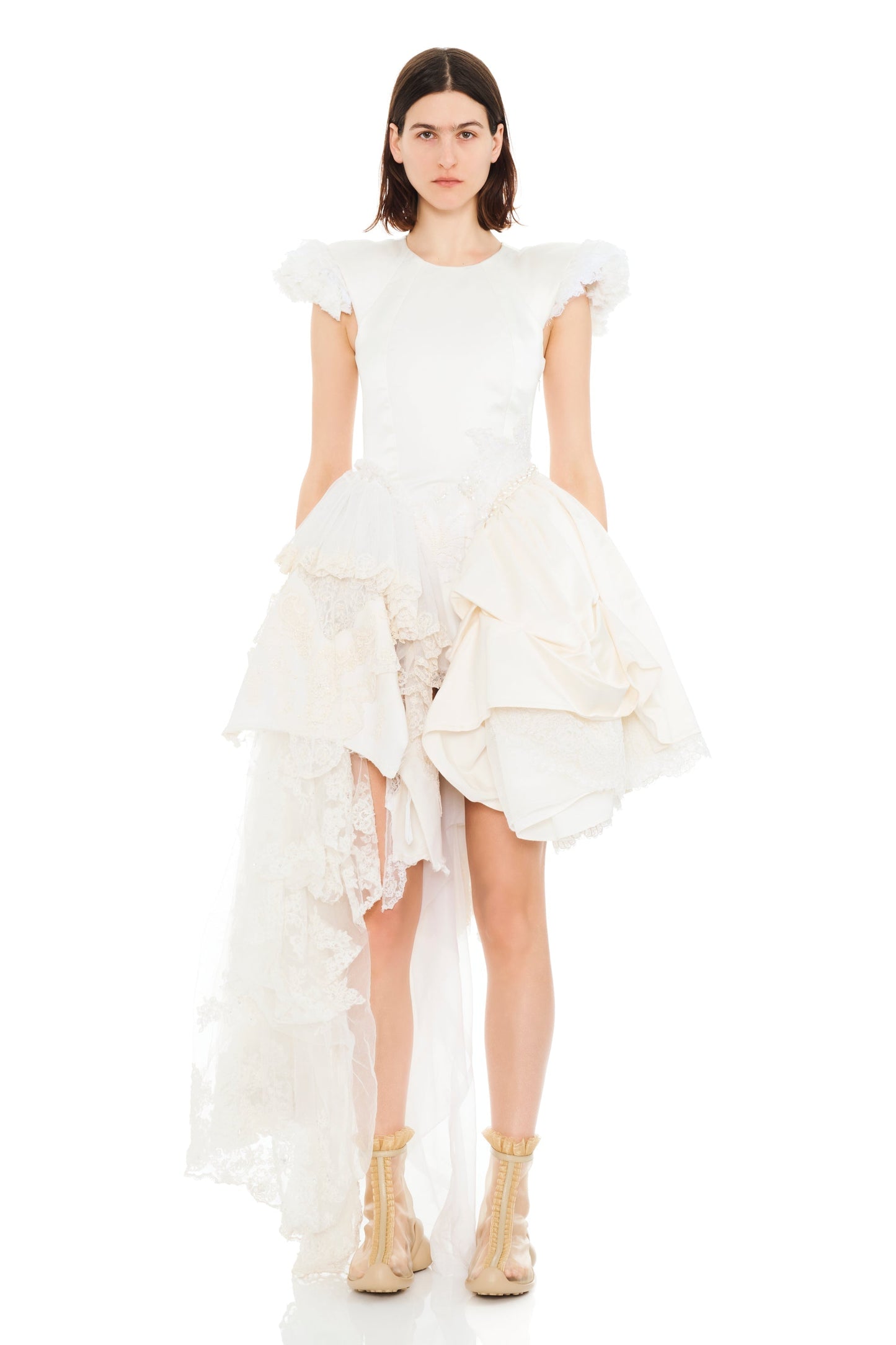 AVA BONED CORSET UPCYCLE WEDDING DRESS GOWN