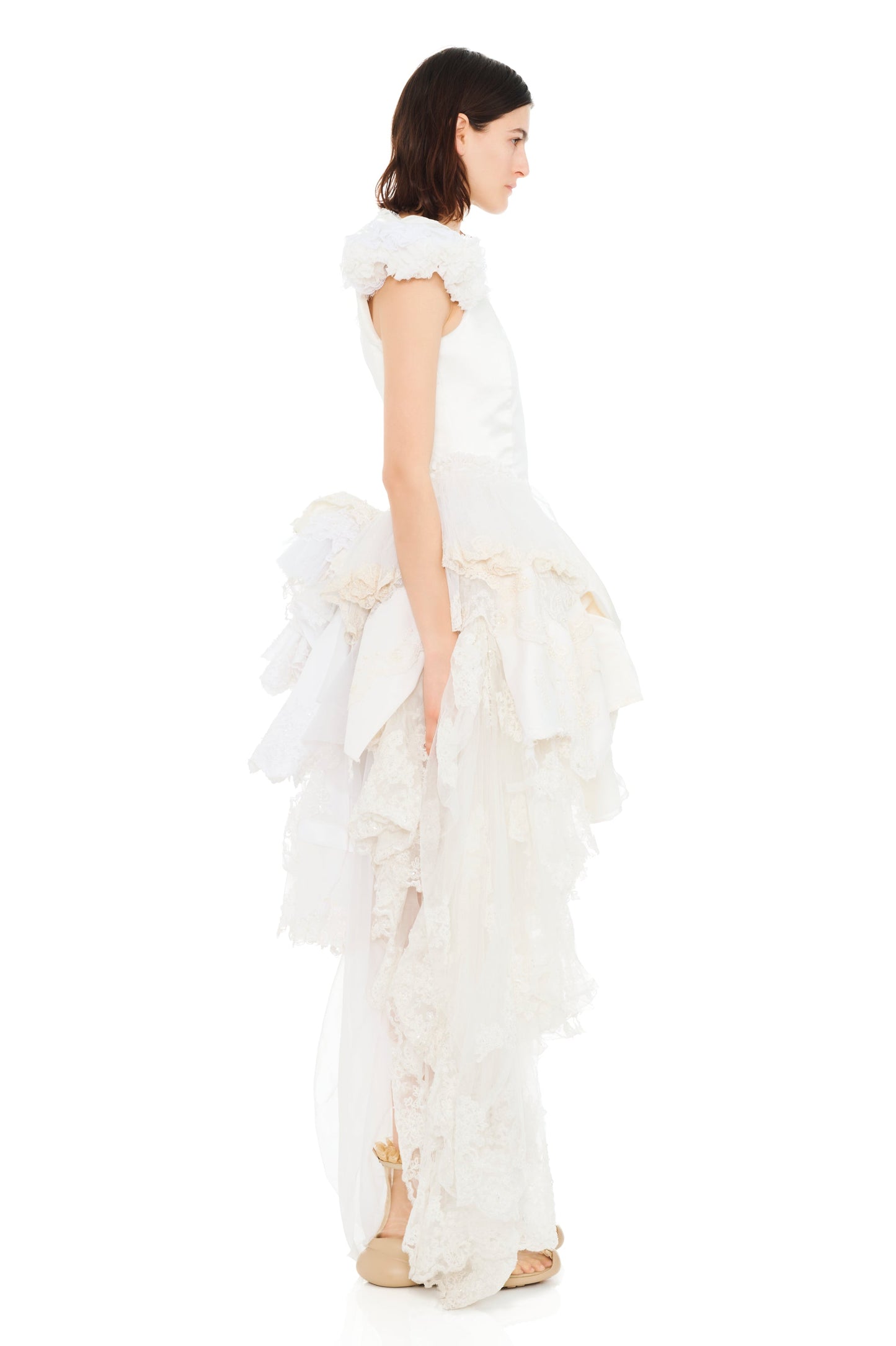 AVA BONED CORSET UPCYCLE WEDDING DRESS GOWN