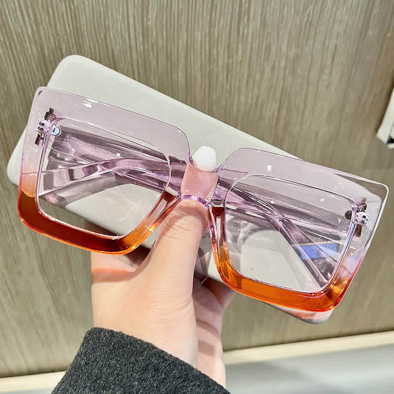 Spykay™ EG26812 Oversized Square Frame Anti-blue Light Glasses