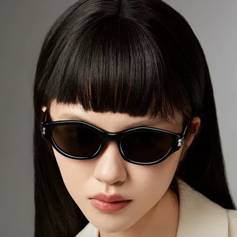 Spykay™ SG60808 Hipster 'U' Design Cat-Eye Sunglasses