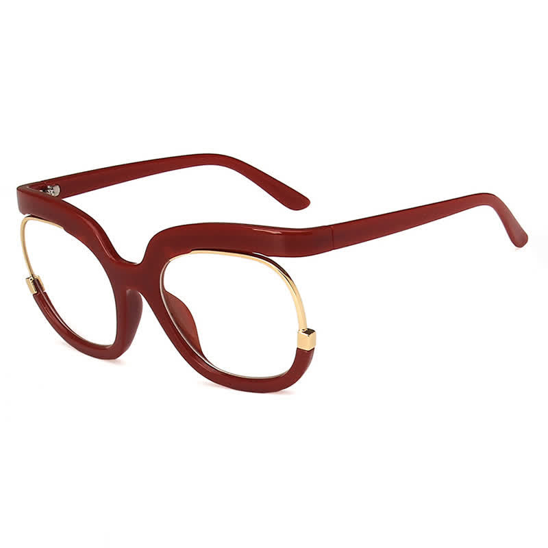Spykay™ EG26670 Anti-blue Light Round Frames Owl Oversized Eyeglasses