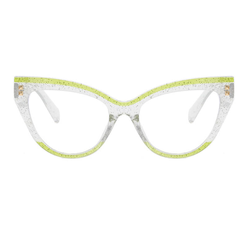 Spykay™ EG26691 Cat-Eye Colorblock Anti-blue Light Glasses