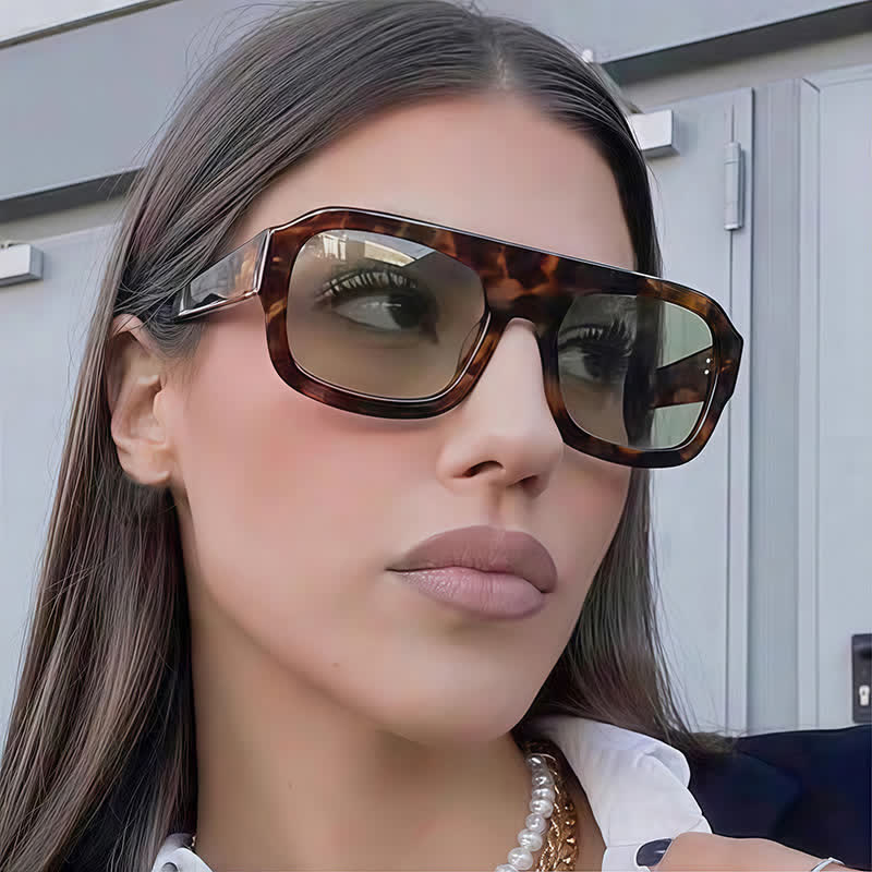 Spykay™ SG60920 Square Large Frame Trendy Sunglasses