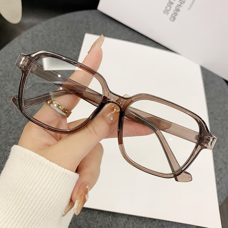 Spykay™ EG26786 Arrow Decor Square Frame Simple Anti-blue Light Glasses
