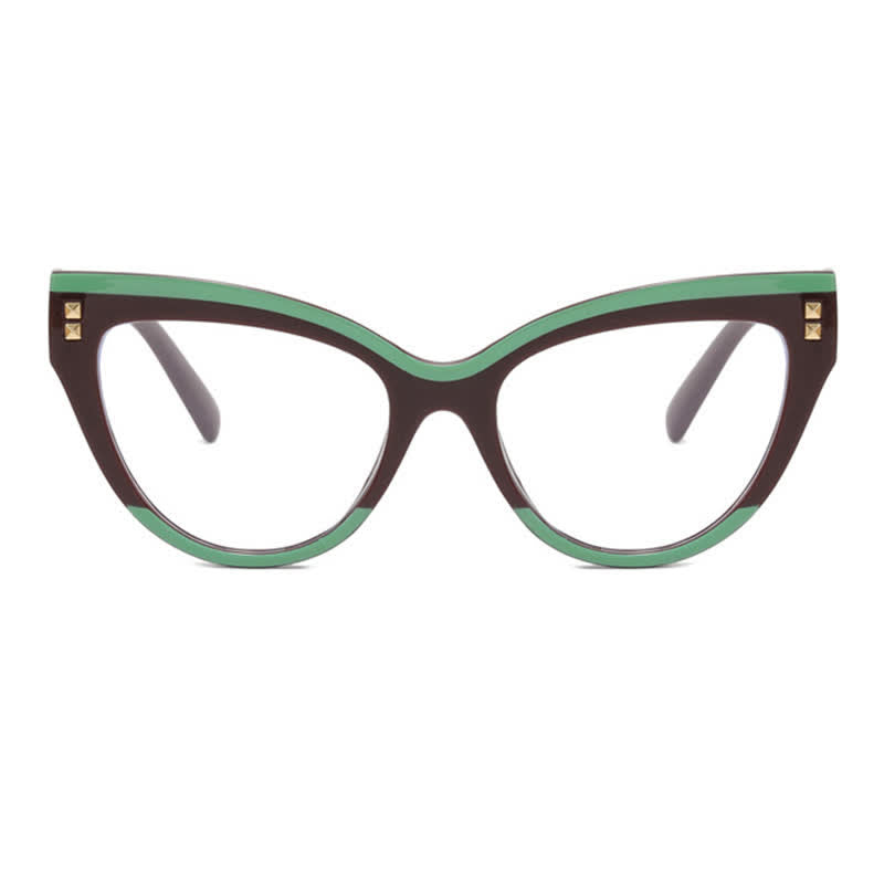 Spykay™ EG26691 Cat-Eye Colorblock Anti-blue Light Glasses