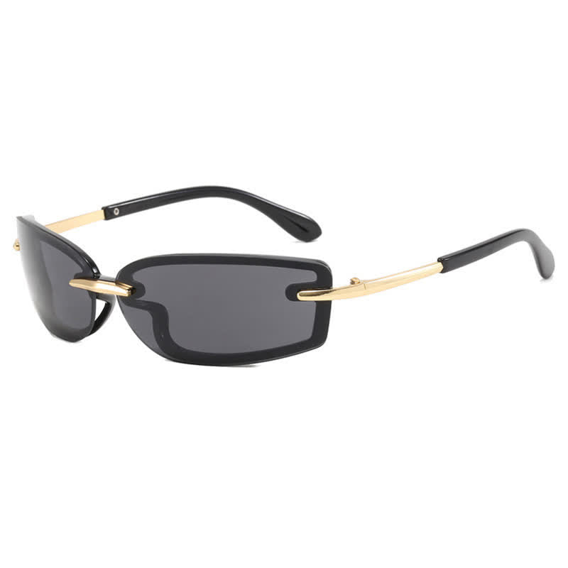 Spykay™ SG60850 Y2K Rimless Rectangle Frame Sunglasses
