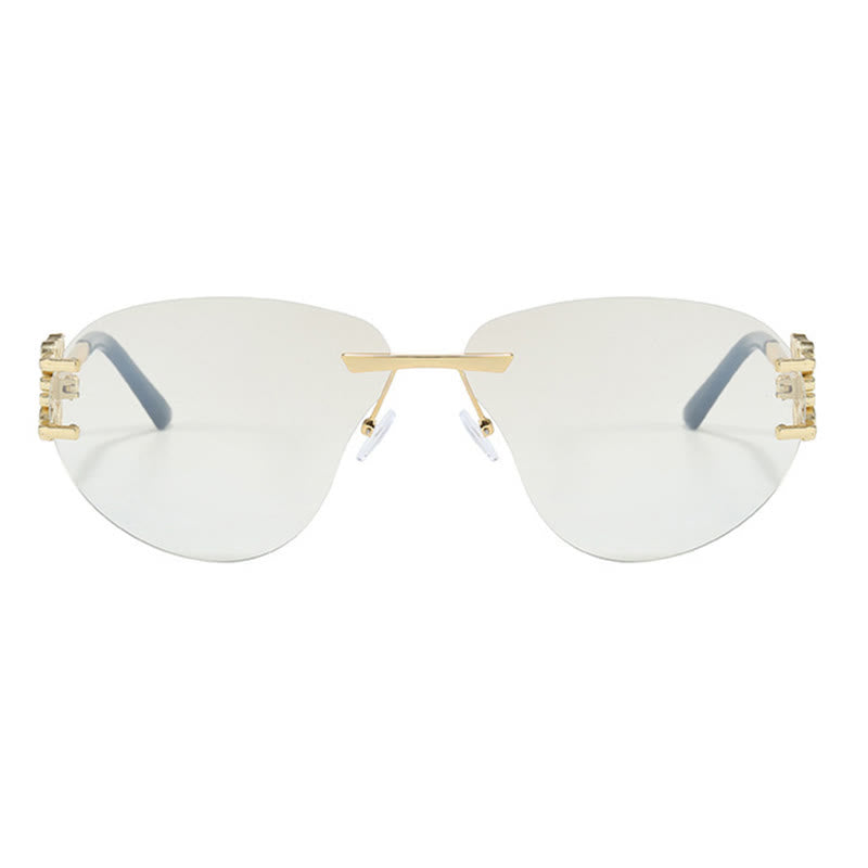 Spykay™ SG60909 Fashion Y2K Rimless Hollow-out Aviator Sunglasses
