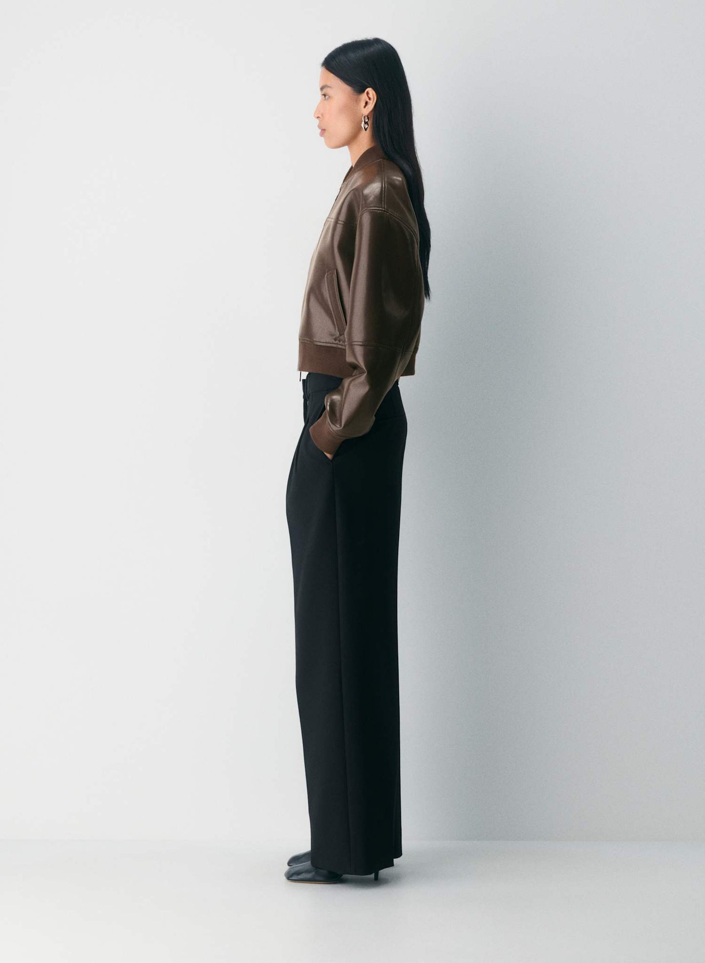 Leather Bomber Jacket