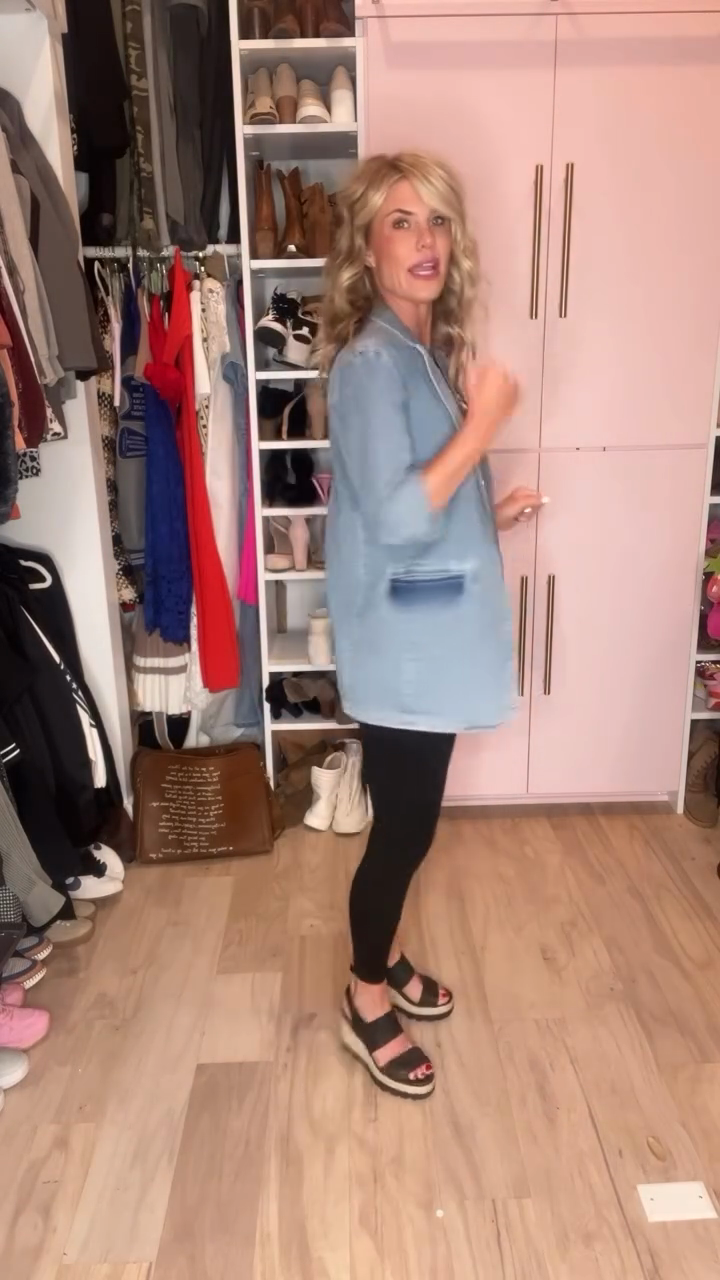 Light Blue Denim Blazer