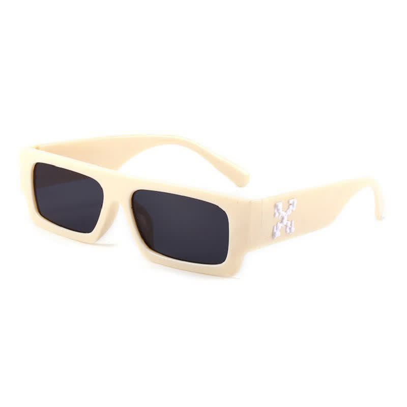 Spykay™ SG60844 Fashion 'X' Design Rectangle Small Frame Sunglasses