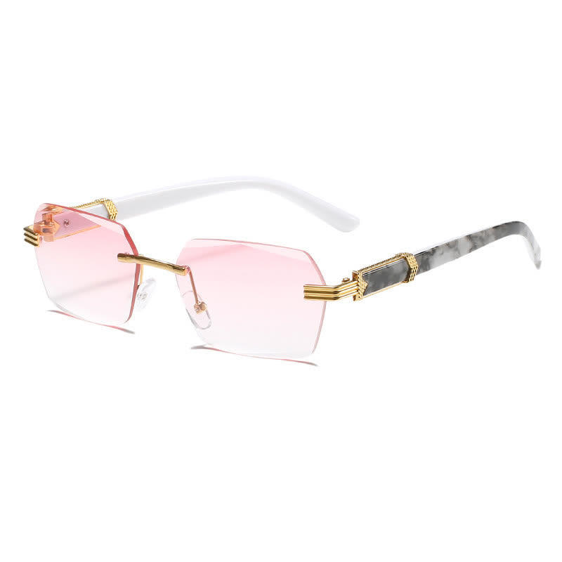 Spykay™ SG60746 Rimless Geometric Frame Tinted Sunglasses