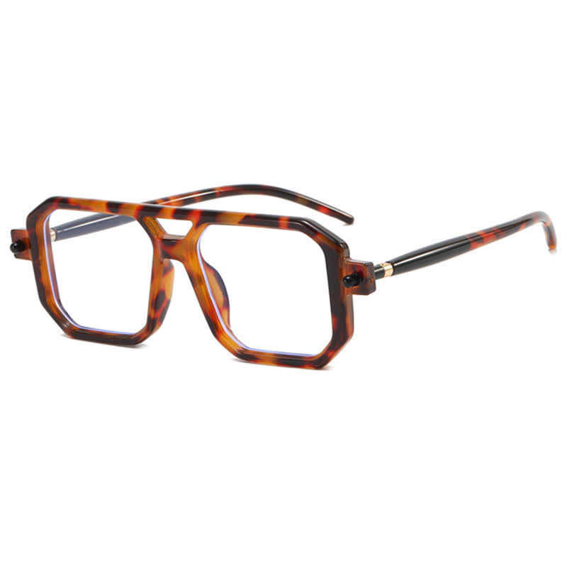 Spykay™ EG26767 Double Bridges Square Frame Glasses