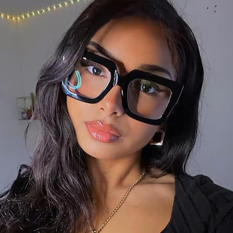 Spykay™ EG26812 Oversized Square Frame Anti-blue Light Glasses