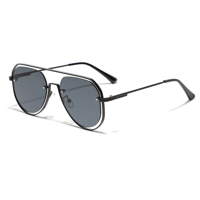 Spykay™ SG60848 Vintage Double Bridges Hollow-out Aviator Sunglasses