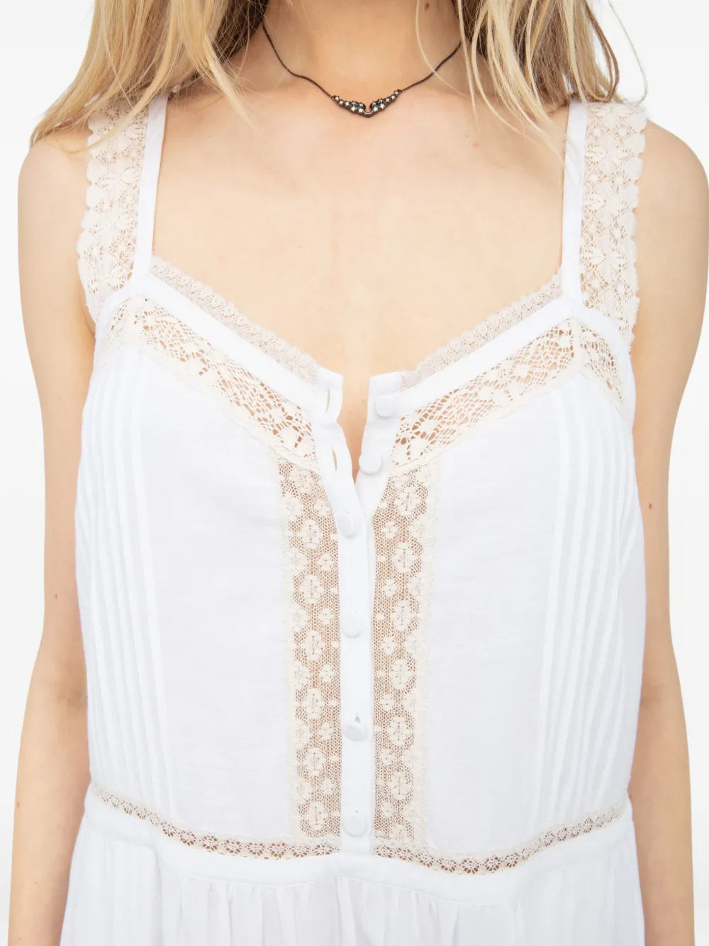 White Tiered Maxi Dress