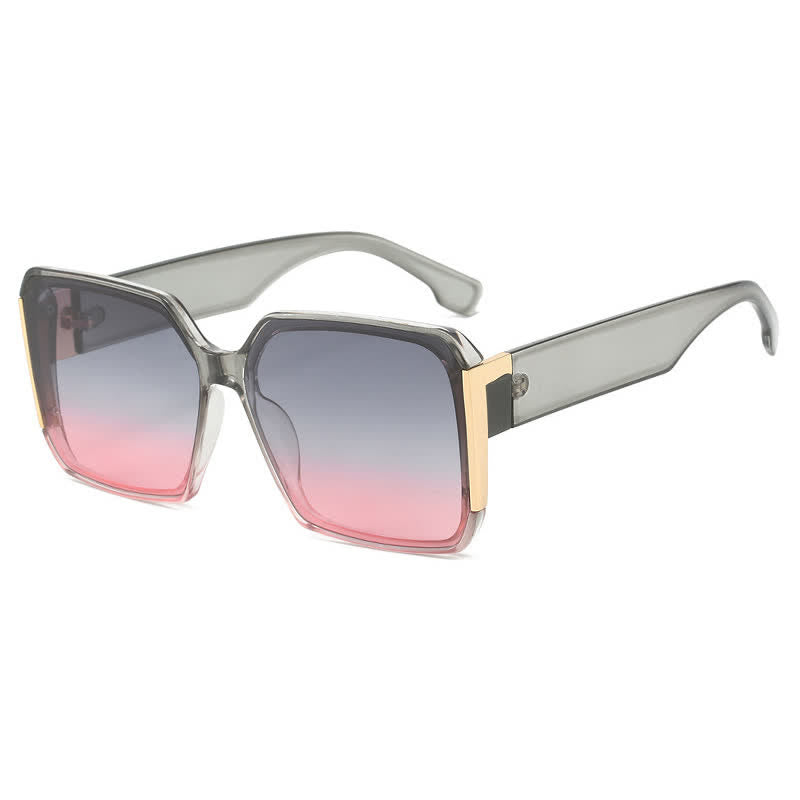 Spykay™ SG60836 Square Frame Oversized Rimless Sunglasses