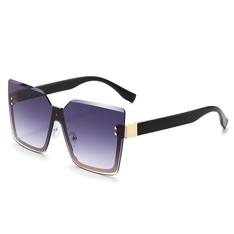 Spykay™ SG60862 Unisex Square Rimless Oversized Sunglasses