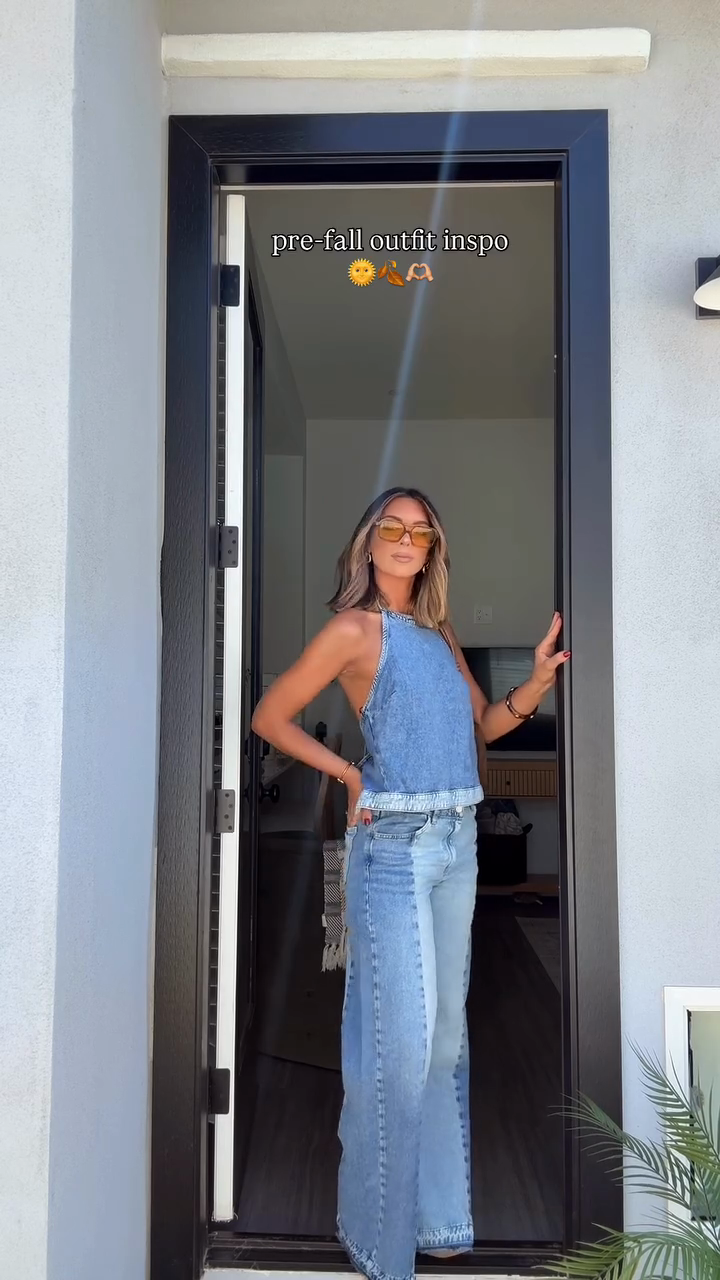 Denim Pre - Fall Co - ord Set