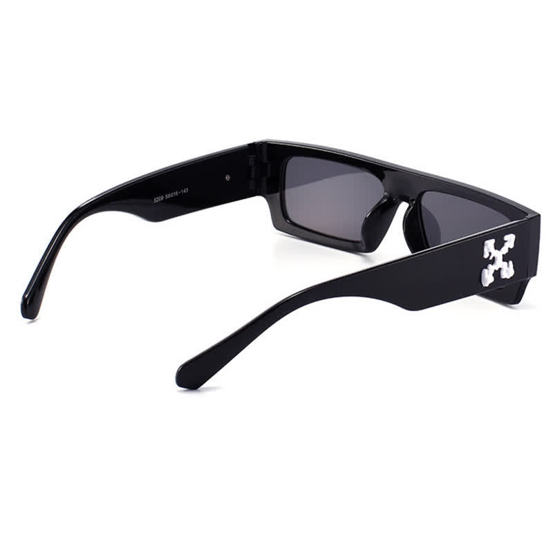 Spykay™ SG60844 Fashion 'X' Design Rectangle Small Frame Sunglasses