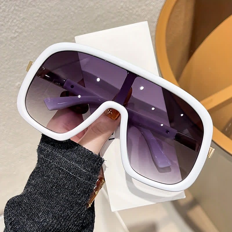 Spykay™ SG60952 Flat Top Double Bridges Oversized Trendy Aviator Sunglasses